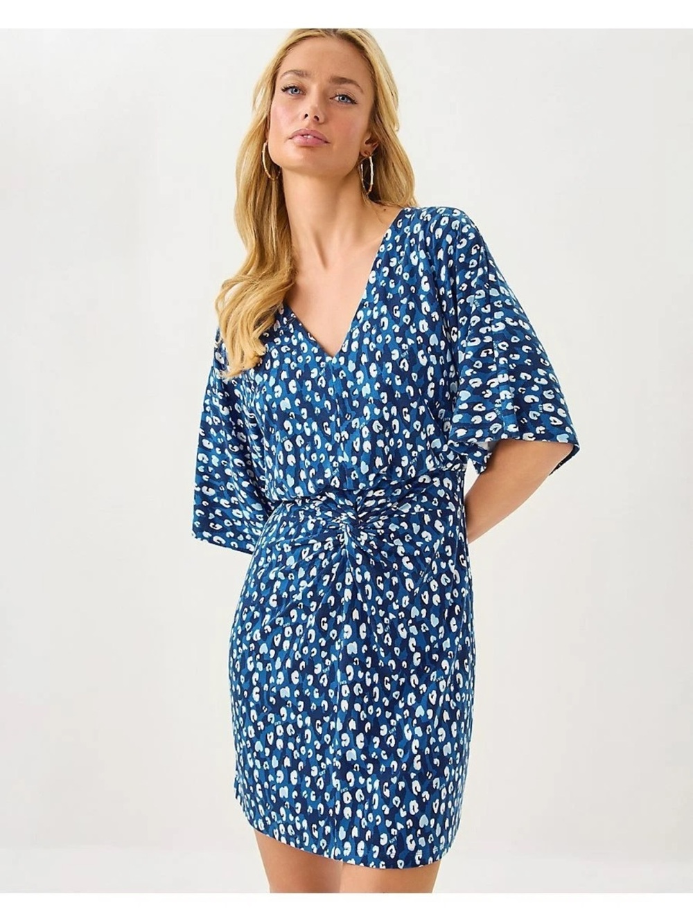 Lilly Pulitzer Adalyn Dress You’re an Animal Size 12 Starlight Navy New